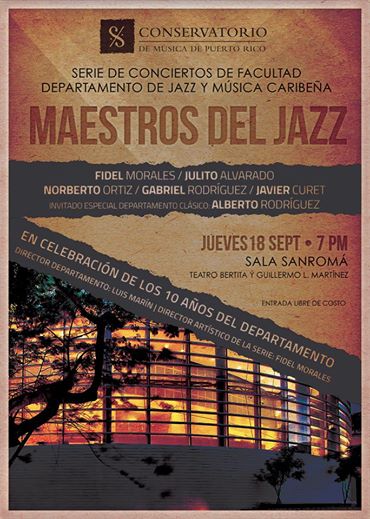 Conciertos de Facultad - Dept de Jazz y Musica Caribea